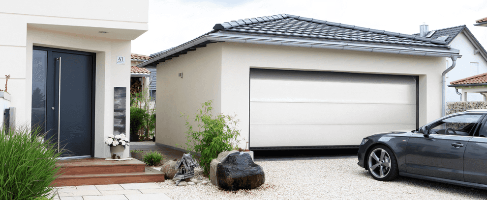 Superior takskjutport Style, i trafikvit