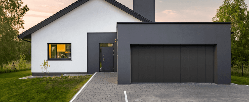 Sidoskjutport Style i antracitgrå